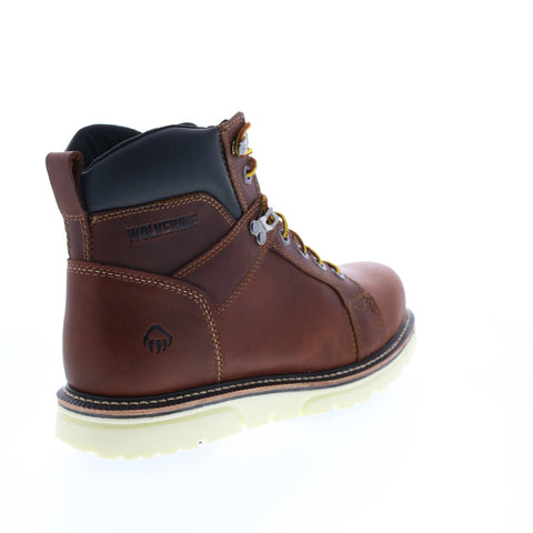 Wolverine I-90 Wedge Durashocks 6" Wedge W10888 Mens Brown Wide Work Boots