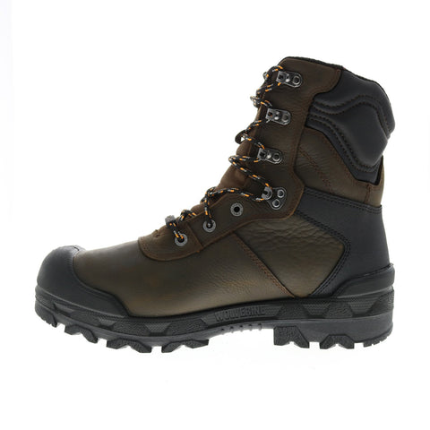 Wolverine Warrior Met-Guard 8 W10945 Mens Brown Leather Lace Up Work Boots