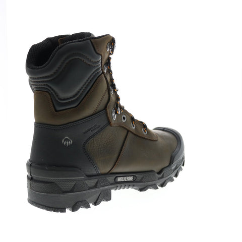 Wolverine Warrior Met-Guard 8 W10945 Mens Brown Leather Lace Up Work Boots