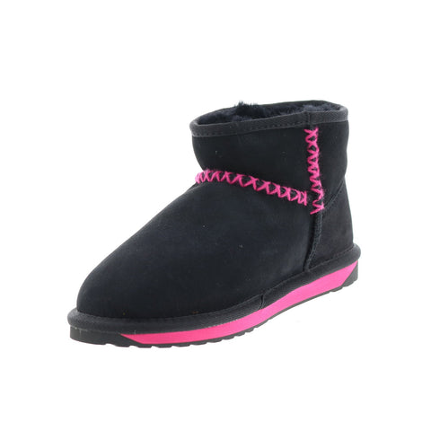 EMU Australia Barbie X Stinger Micro Stitch W12899 Womens Black Ankle Boots