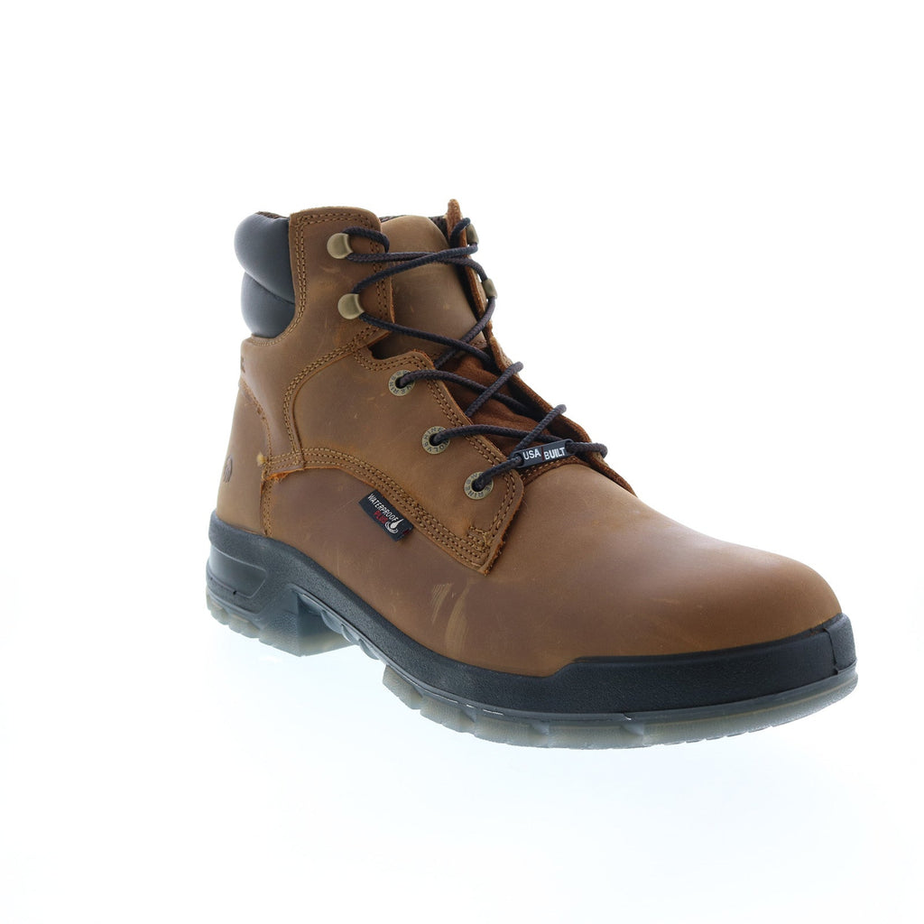 Wolverine Ramparts USA 6" Waterproof+ W190019 Mens Brown Wide Work Boo