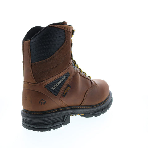 Wolverine Hellcat 8 W200065 Mens Brown Leather Lace Up Work Boots