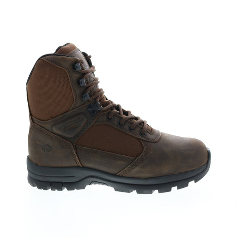 Wolverine Manistee 8" W200080  Mens Brown Leather Lace Up Work Boots