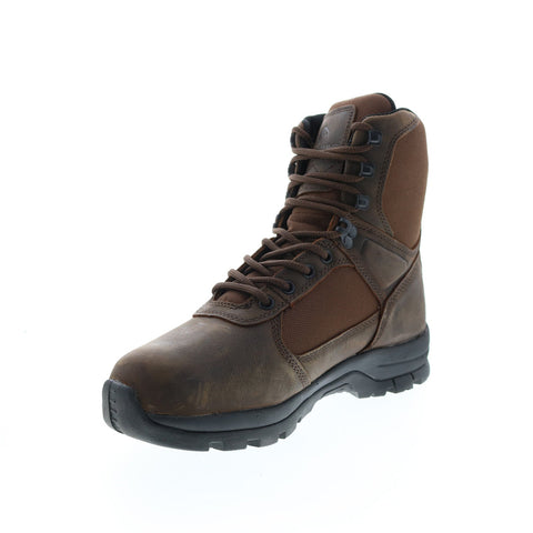 Wolverine Manistee 8" W200080  Mens Brown Leather Lace Up Work Boots