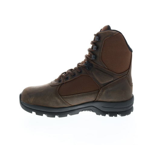 Wolverine Manistee 8" W200080  Mens Brown Leather Lace Up Work Boots