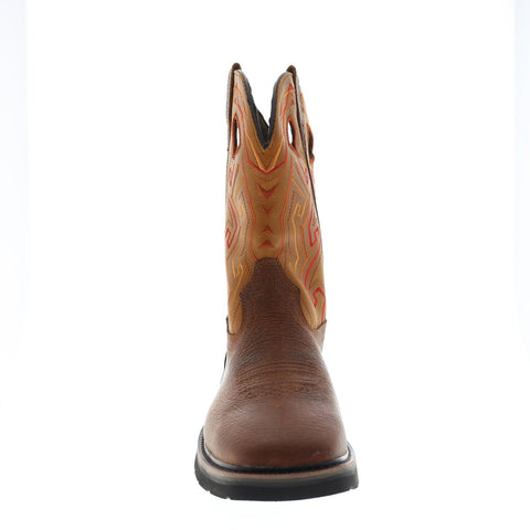 Wolverine Rancher Aztec W200112 Mens Brown Leather Slip On Work Boots 