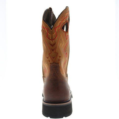 Wolverine Rancher Aztec W200112 Mens Brown Leather Slip On Work Boots 