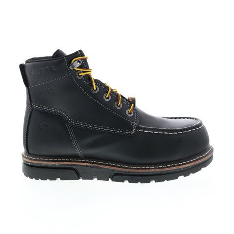 Wolverine I-90 Wedge MT WP Carbonmax 6" W201095 Mens Black Leather Work Boots