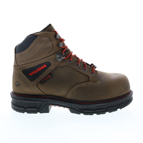 Wolverine Hellcat 6" CM W201174 Mens Brown Leather Lace Up Work Boots