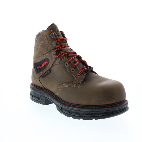 Wolverine Hellcat 6" CM W201174 Mens Brown Leather Lace Up Work Boots