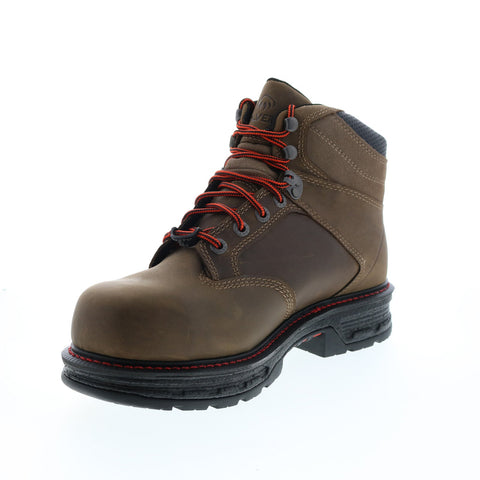 Wolverine Hellcat 6" CM W201174 Mens Brown Leather Lace Up Work Boots