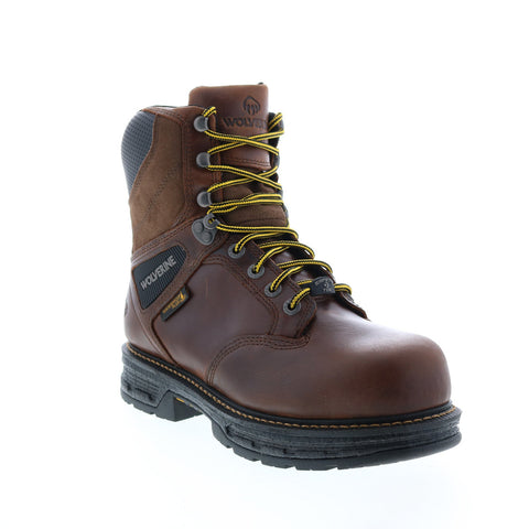 Wolverine Hellcat Ultraspring Waterproof Carbonmax 8" Mens Brown Work Boots