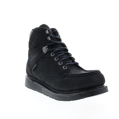 Wolverine Hellcat Ultraspring Moc Toe Wedge WP 6" Mens Black Wide Boots