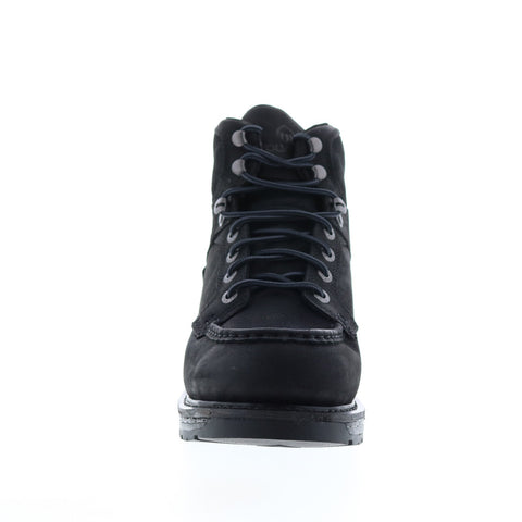 Wolverine Hellcat Ultraspring Moc Toe Wedge Wp 6" Mens Black Work Boots