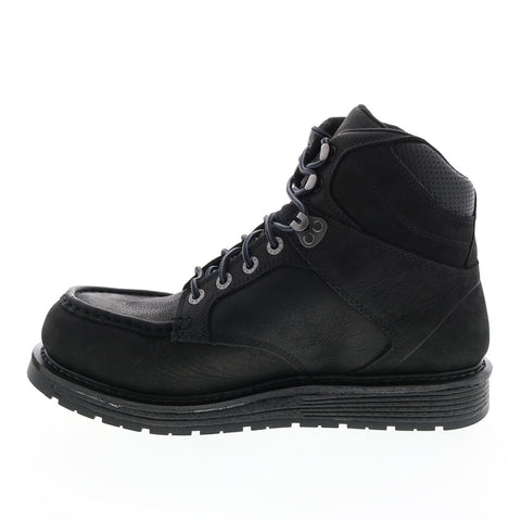 Wolverine Hellcat Ultraspring Moc Toe Wedge Wp 6" Mens Black Work Boots