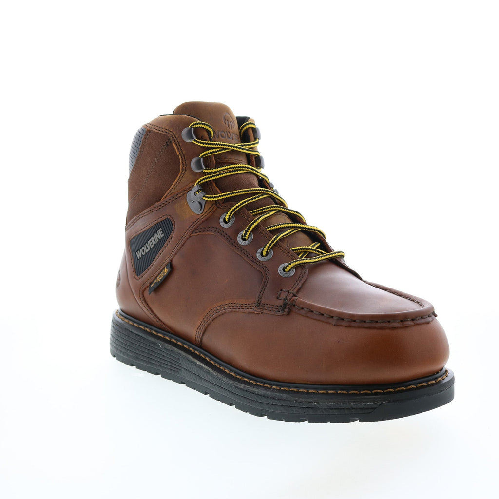 Wolverine Hellcat Wedge 6" Moc Toe Ultraspring 6" Mens Brown Work Boot