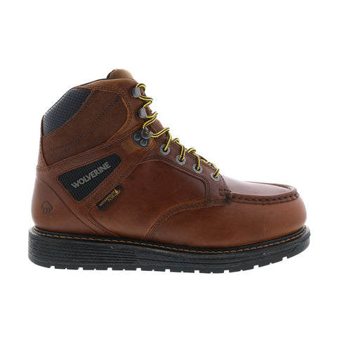 Wolverine Hellcat Wedge 6" Moc Toe Ultraspring 6" Mens Brown Wide Work & Safety Boots