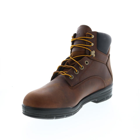 Wolverine Durashock Sr 6 W210048 Mens Brown Wide Leather Lace Up Work Boots