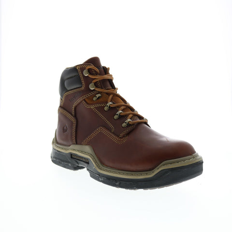 Wolverine Raider Durashocks 6" W210057-230 Mens Brown Leather Work Boots