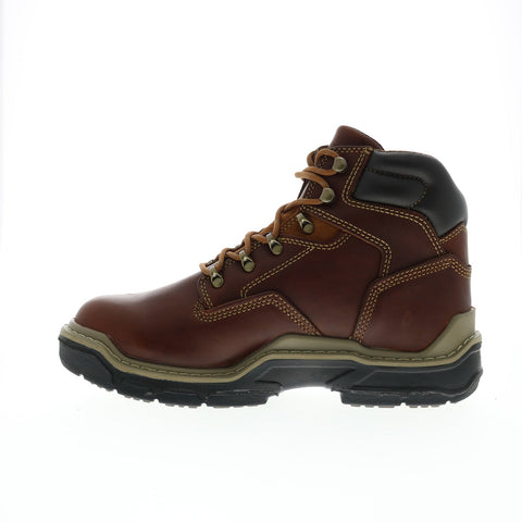 Wolverine Raider Durashocks 6" W210057-230 Mens Brown Leather Work Boots