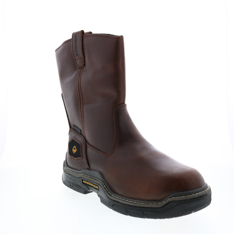Wolverine Raider DuraShocks Wellington Insulated 10" Mens Brown Work Boots