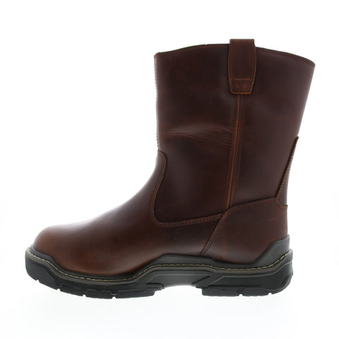 Wolverine Raider DuraShocks Wellington Insulated 10" Mens Brown Work Boots