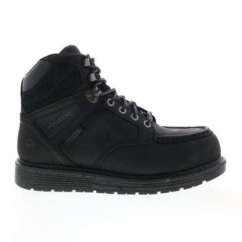 Wolverine Hellcat Wedge Moc Toe Ultraspring Carbonmax 6" Mens Black Boots
