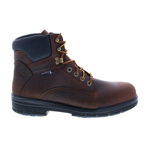 Wolverine Durashock Slip Resistant WP Steel Toe 6" Mens Brown Work Boo