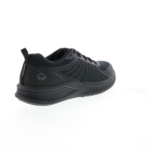 Wolverine Bolt Lo Durashock Ultraspring CM Mens Black Wide Athletic Shoes