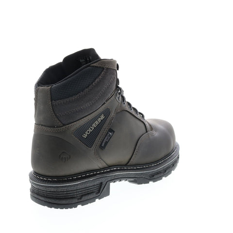 Wolverine Hellcat 6" W211093 Mens Gray Leather Lace Up Work Boots