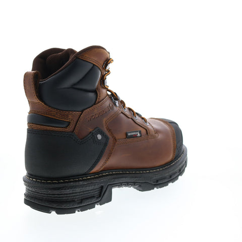 Wolverine Hellcat Heavy Duty Waterproof CarbonMax 6'' Mens Brown Wide Boots