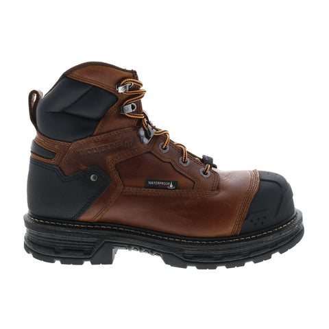 Wolverine Hellcat Heavy Duty Waterproof CarbonMax 6'' Mens Brown Wide Work & Safety Boots