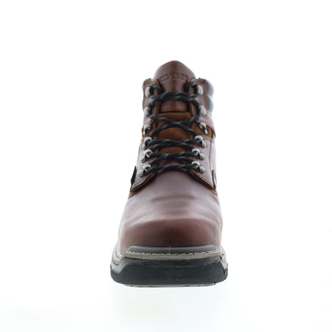 Wolverine Raider Durashocks Waterproof Met-Guard Mens Brown Wide Work Boots