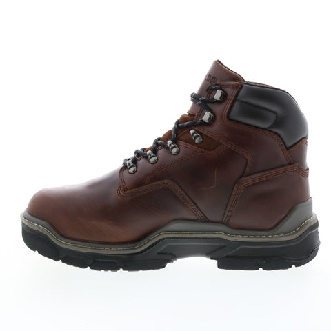 Wolverine Raider Durashocks Waterproof Met-Guard Mens Brown Wide Work Boots
