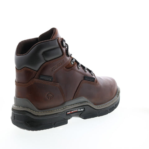 Wolverine Raider Durashocks Waterproof Met-Guard Mens Brown Work Boots