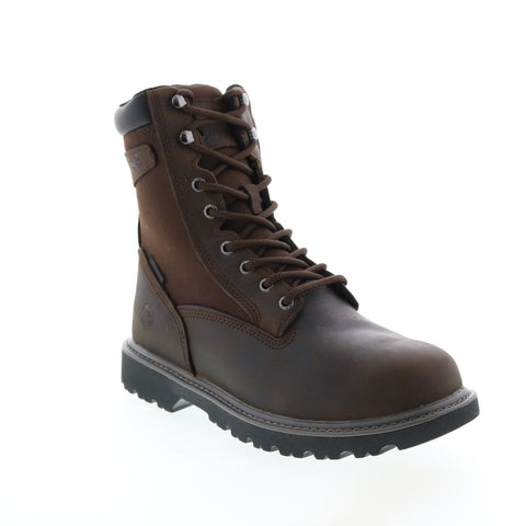 Wolverine Floorhand Waterproof Insulated 8" Mens Brown Wide Work Boots