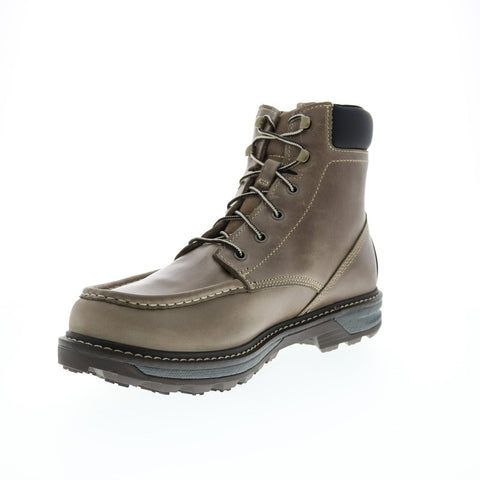 Wolverine Forge Ultraspring Waterporoof Moc Toe 6" Mens Gray Wide Boots