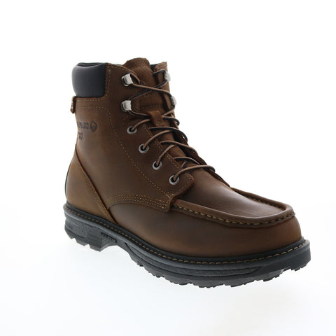 Wolverine Forge Ultraspring Moc Toe WP 6" Mens Brown Wide Work Boots