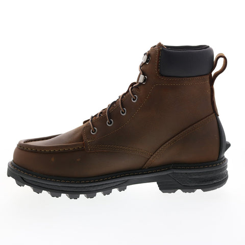 Wolverine Forge Ultraspring Moc Toe WP 6" Mens Brown Wide Work Boots