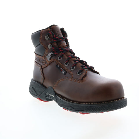 Wolverine Hc Fuse Usprg Wp Cm 6" W221011 Mens Brown Wide Leather Work Boots