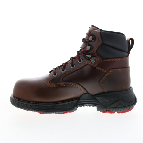 Wolverine Hc Fuse Usprg Wp Cm 6" W221011 Mens Brown Wide Leather Work Boots