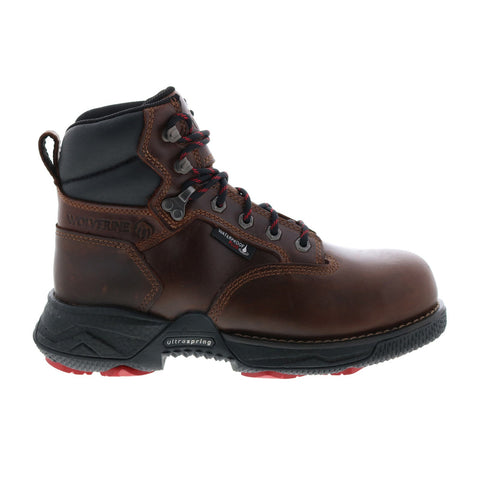Wolverine HC Fuse UltraSpring Waterproof CarbonMax 6" Mens Brown Work Boots