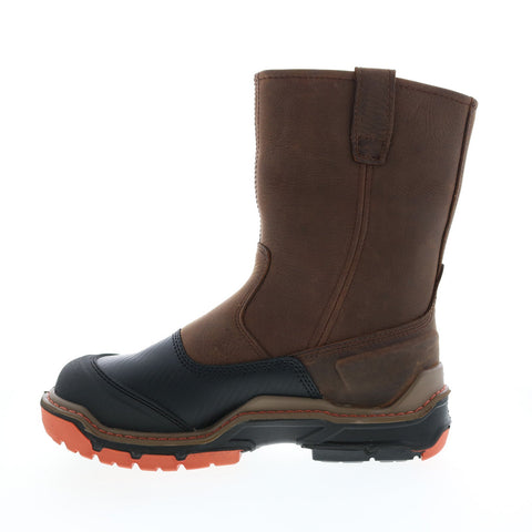 Wolverine Raider Shield Durashocks Flex WP CM 10" Mens Brown Wide Boots