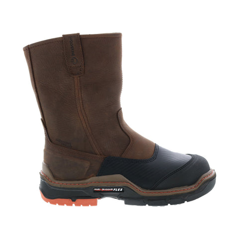 Wolverine Raider Shield Durashocks Flex CarbonMax 10" Mens Brown Wide Boots