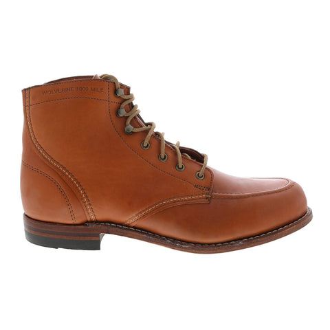 Wolverine 1000 Mile Moc-Toe Boot W40503 Mens Brown Casual Dress Boots
