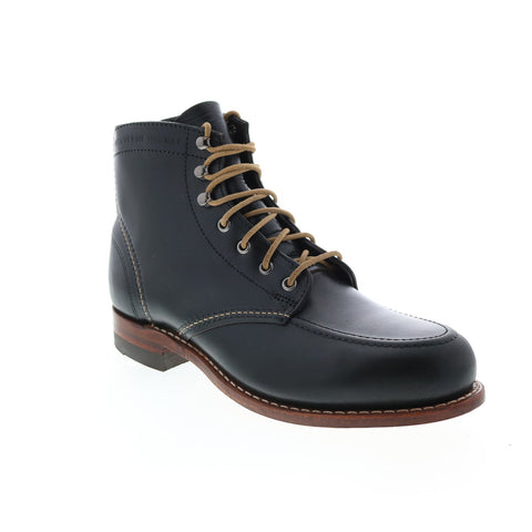 Wolverine 1000 Mile Moc-Toe Boot W40504 Mens Black Casual Dress Boots