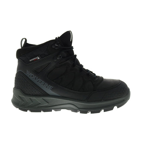 Wolverine Polar Range Mid W880111 Mens Black Wide Leather Hiking Boots