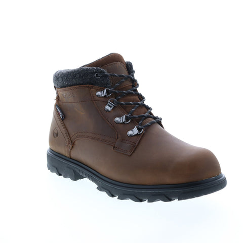 Wolverine Drummond Lace W880119 Mens Brown Wide Leather Work Boots