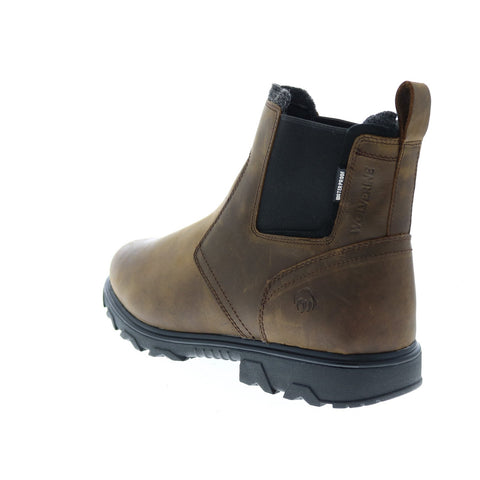 Wolverine Drummond Chelsea W880123 Mens Brown Leather Slip On Chelsea Boots 