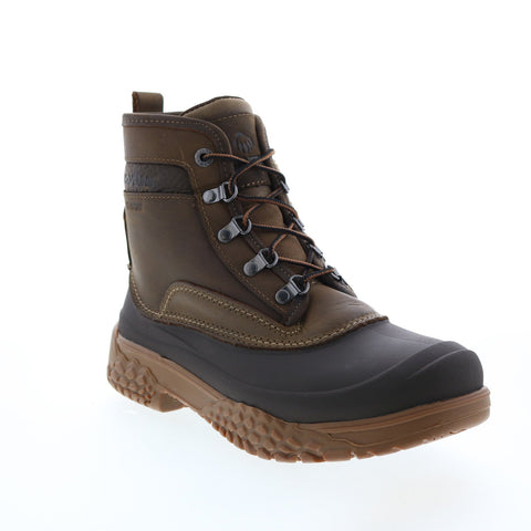 Wolverine Yake Lace 6" Insulated W880125 Mens Brown Leather Rain Boots